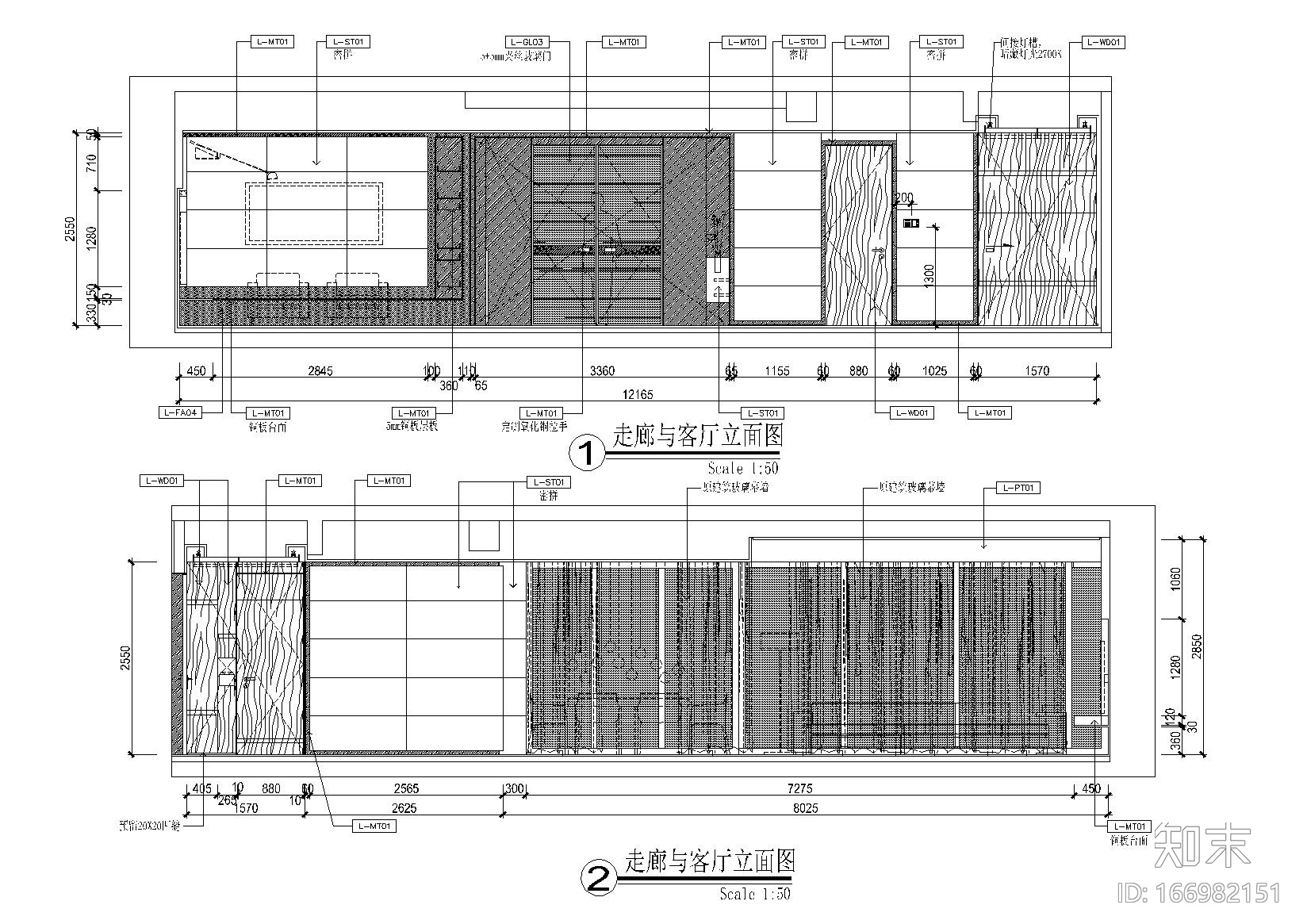 [广东]珠江新城乔鑫汇悦台4栋01样板间cad施工图下载【ID:166982151】