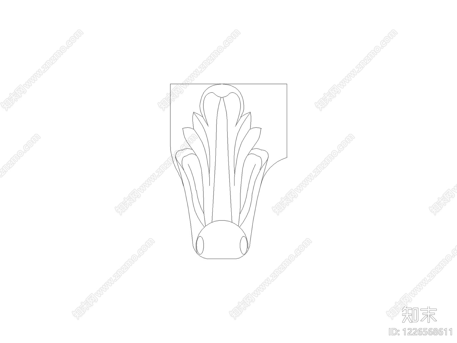 雕塑装饰构件CAD图纸