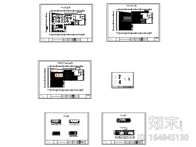 药膳堂快餐厅室内设计图cad施工图下载【ID:164845130】