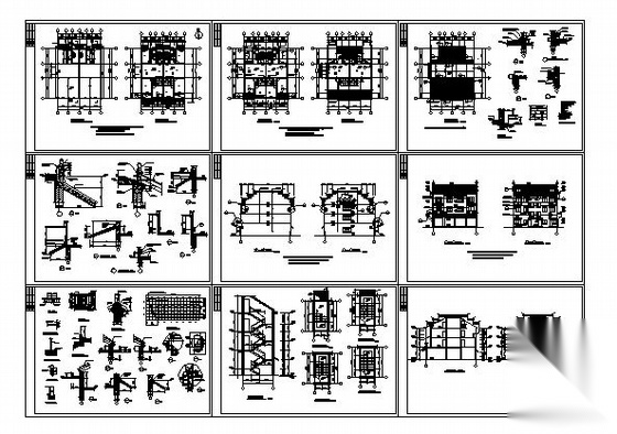 [浙江]某农村徽派马头墙住宅楼建筑施工图cad施工图下载【ID:164871168】