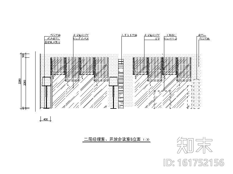 现代风格复式办公室设计CAD施工图（含效果图）cad施工图下载【ID:161752156】