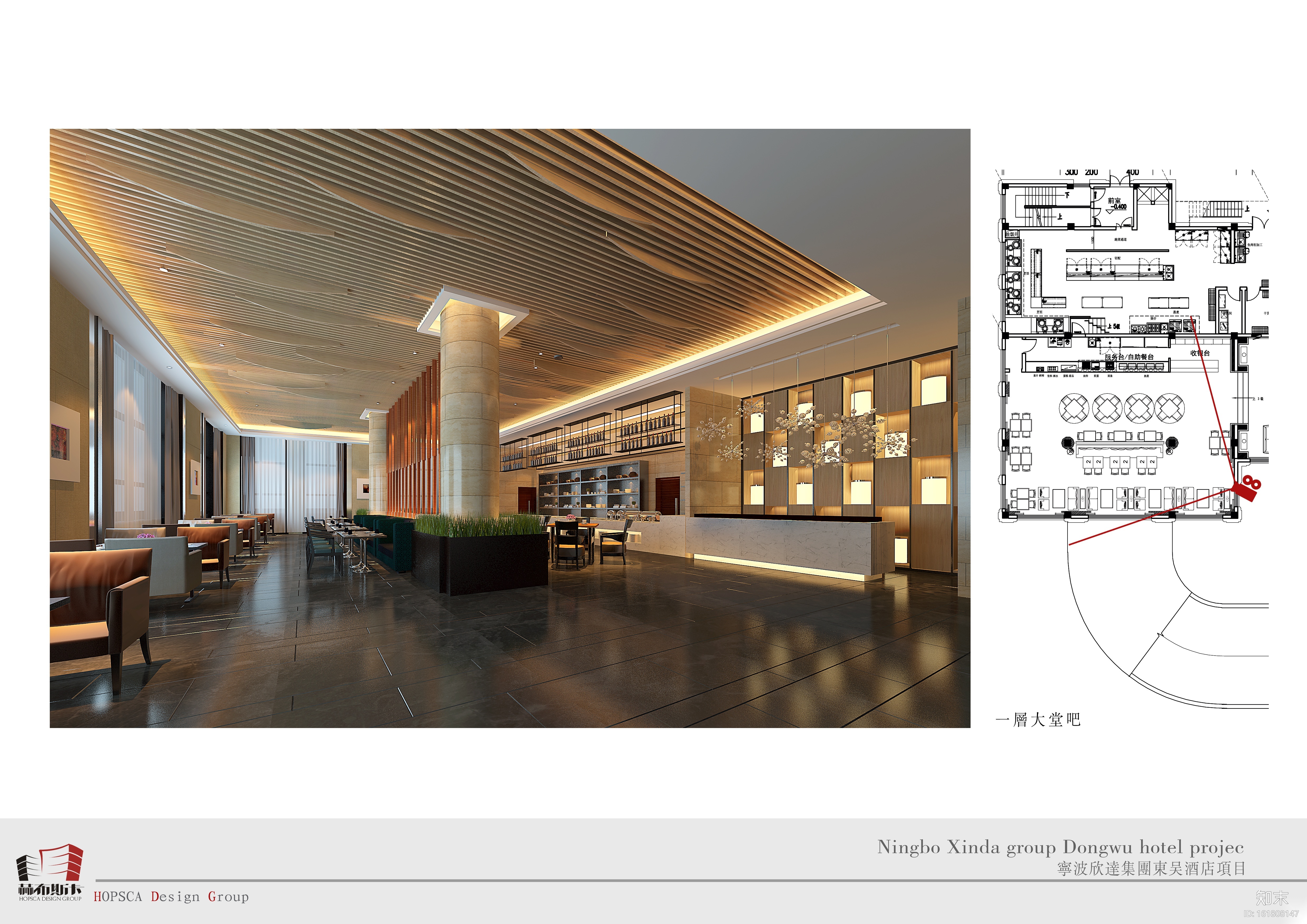 [浙江]宁波欣达集团酒店工程施工图+效果图cad施工图下载【ID:161808147】