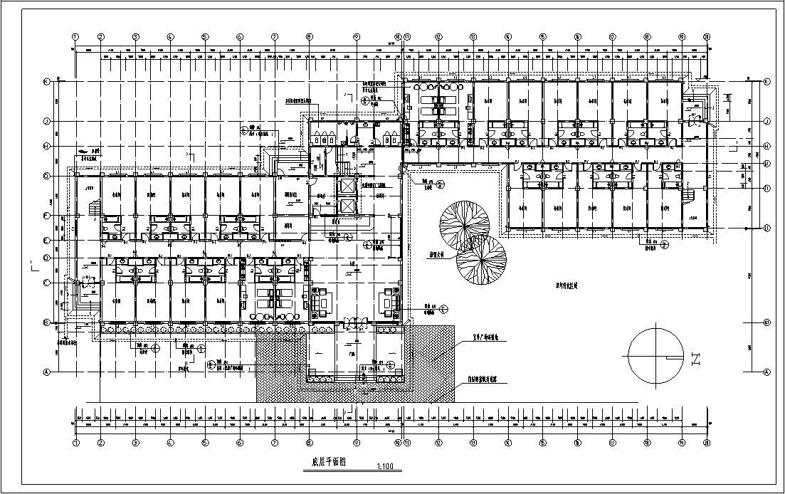 3套宾馆酒店建筑设计方案初设图CADcad施工图下载【ID:166563196】