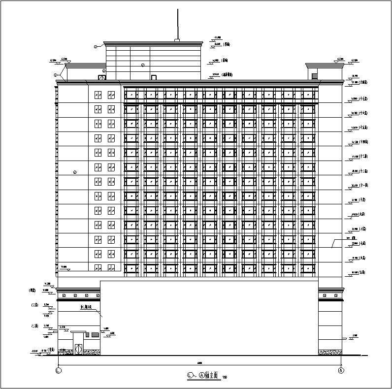 3套宾馆酒店建筑设计方案初设图CADcad施工图下载【ID:166563196】