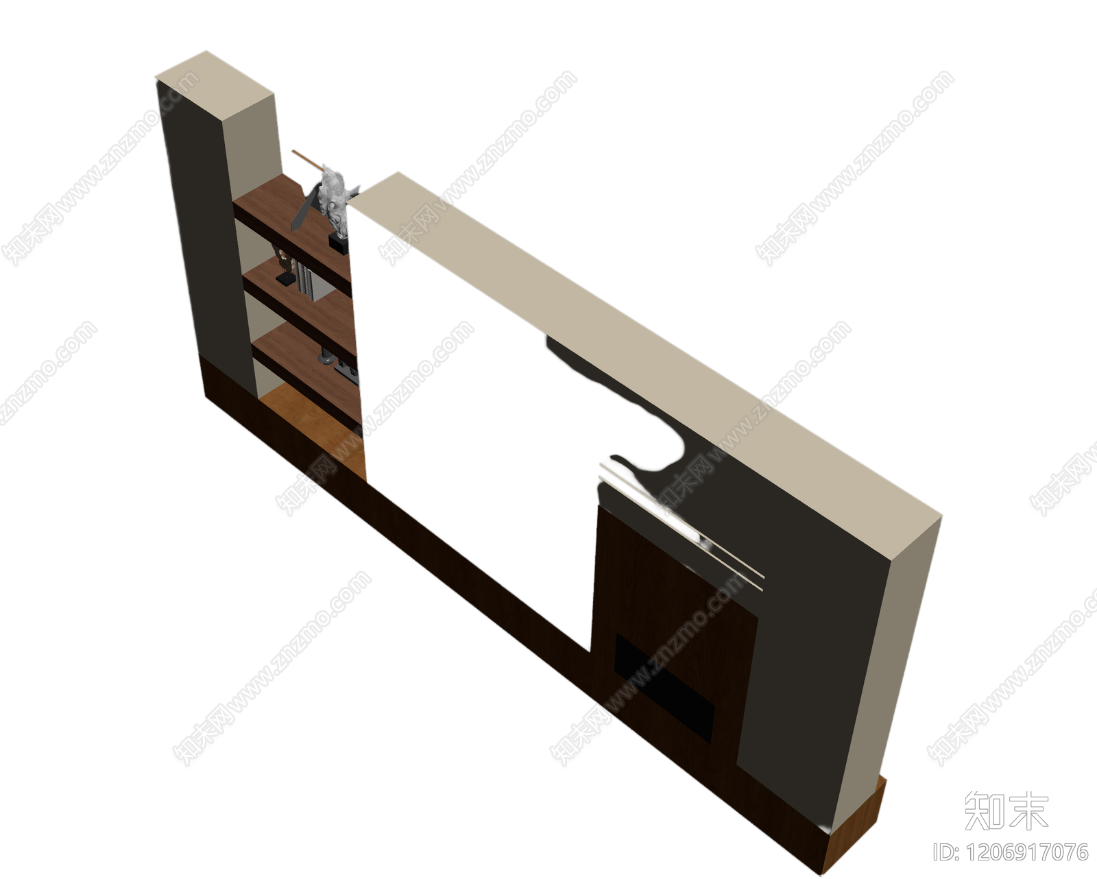 电视墙组合柜3D模型下载【ID:1206917076】