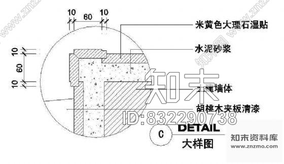 图块/节点包柱节点阳角cad施工图下载【ID:832290738】