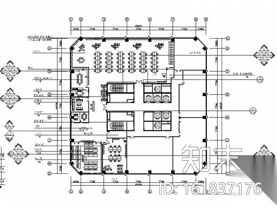 [深圳]某拉链集团办公空间装修图（含效果）施工图下载【ID:161837176】