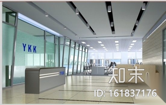 [深圳]某拉链集团办公空间装修图（含效果）cad施工图下载【ID:161837176】