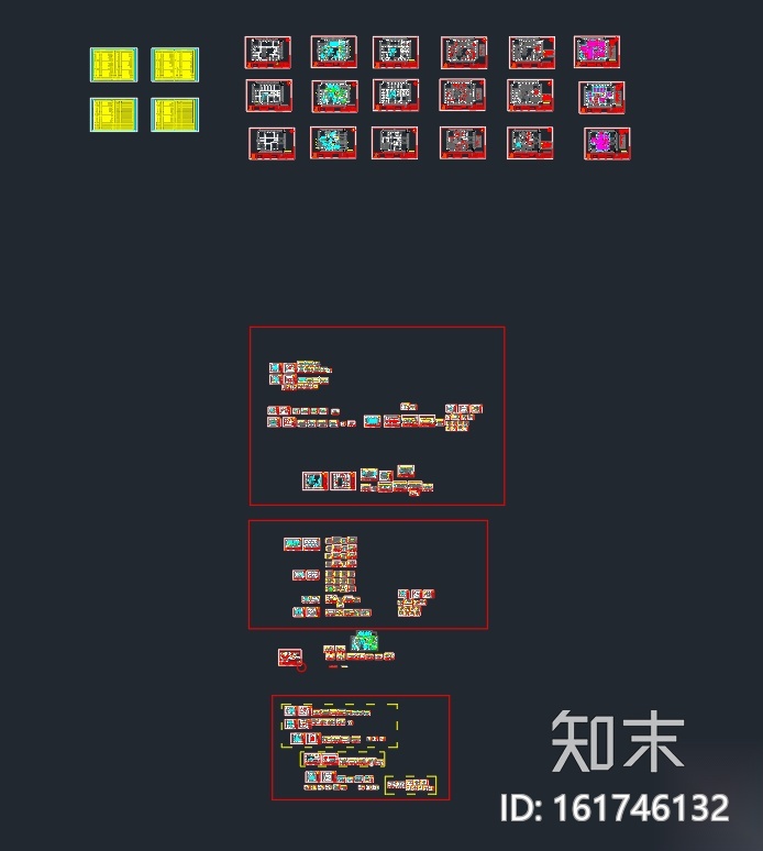 文腾集团总办公室装修设计施工图cad施工图下载【ID:161746132】