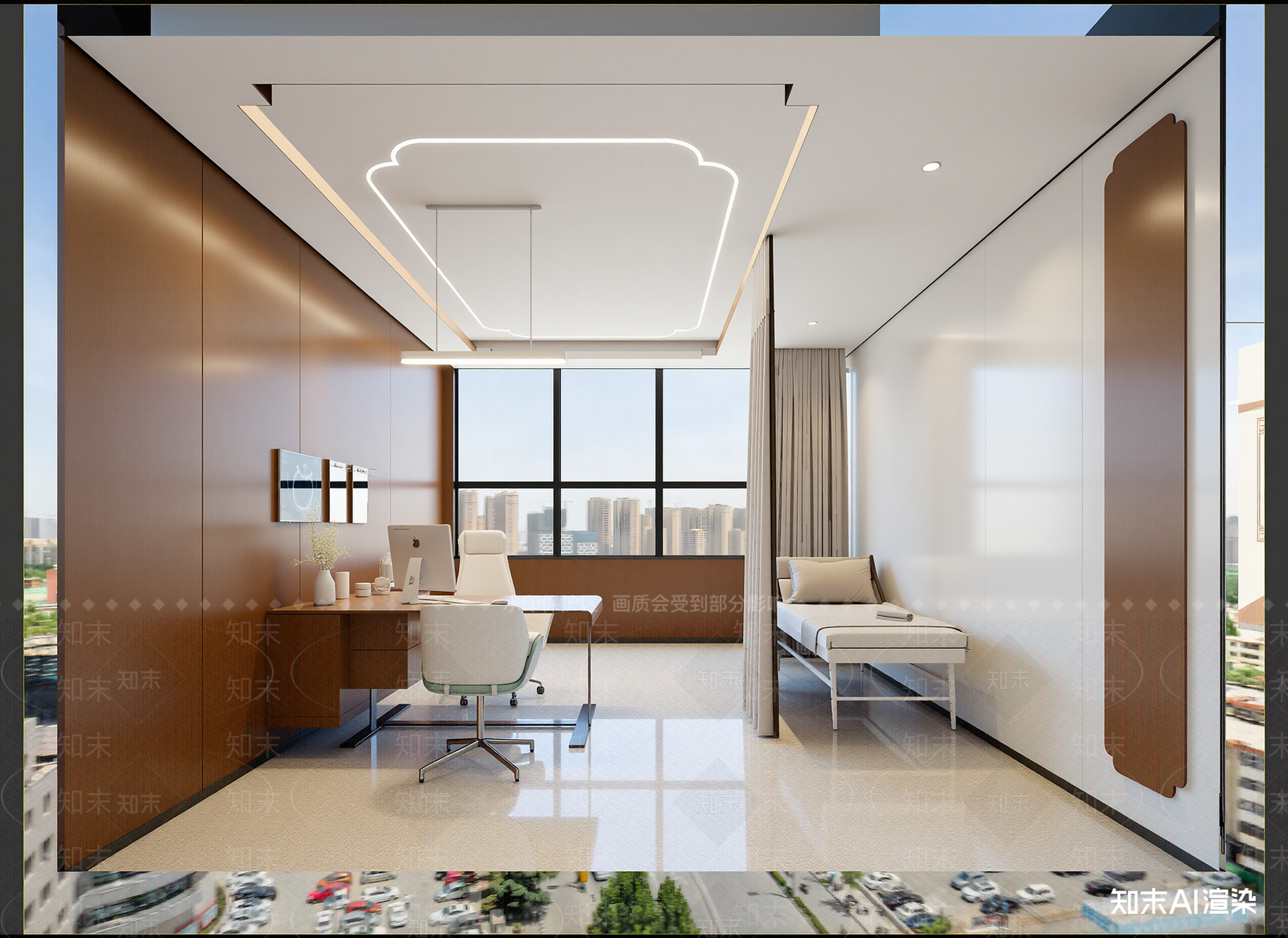 中式办公室3D模型下载【ID:1214693678】