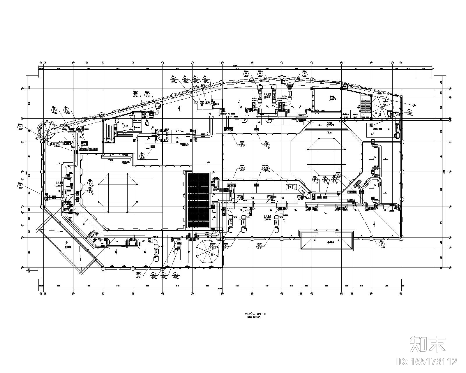 汉中兴元生态旅游示范区汉街项目暖通施工图cad施工图下载【ID:165173112】