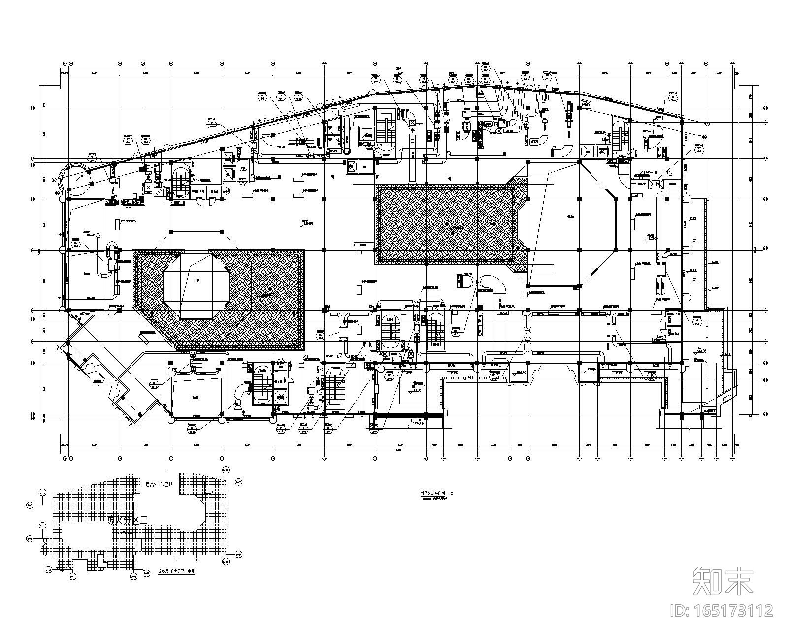 汉中兴元生态旅游示范区汉街项目暖通施工图cad施工图下载【ID:165173112】