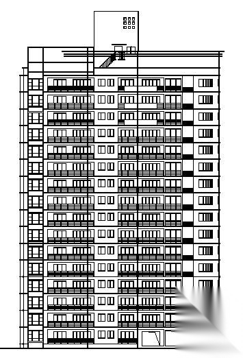 高层住宅全套建施图纸cad施工图下载【ID:149857146】