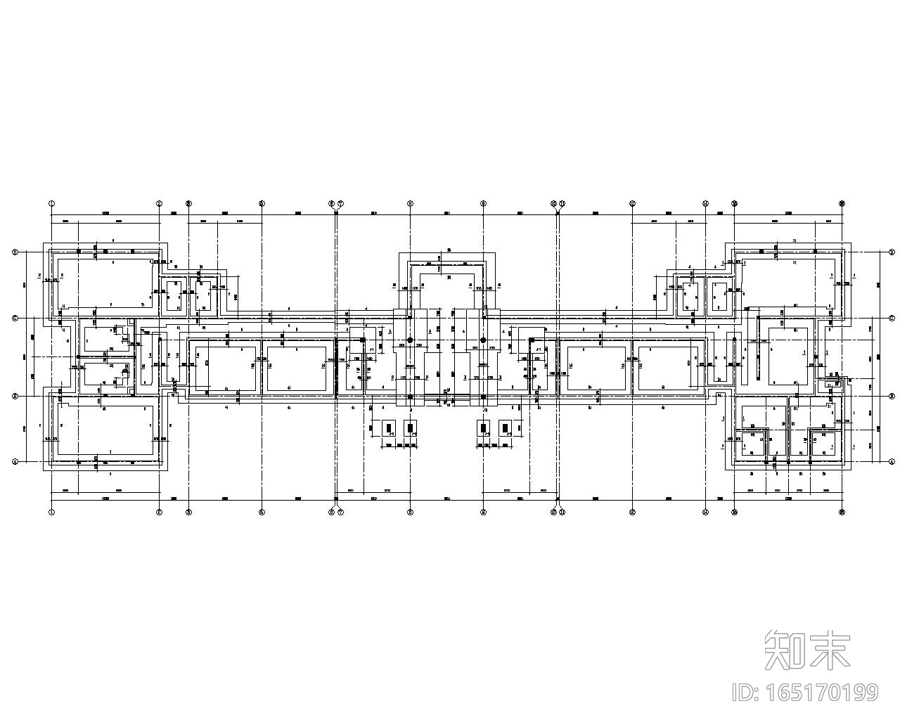 5层砖混结构学校教学楼施工图（CAD）cad施工图下载【ID:165170199】