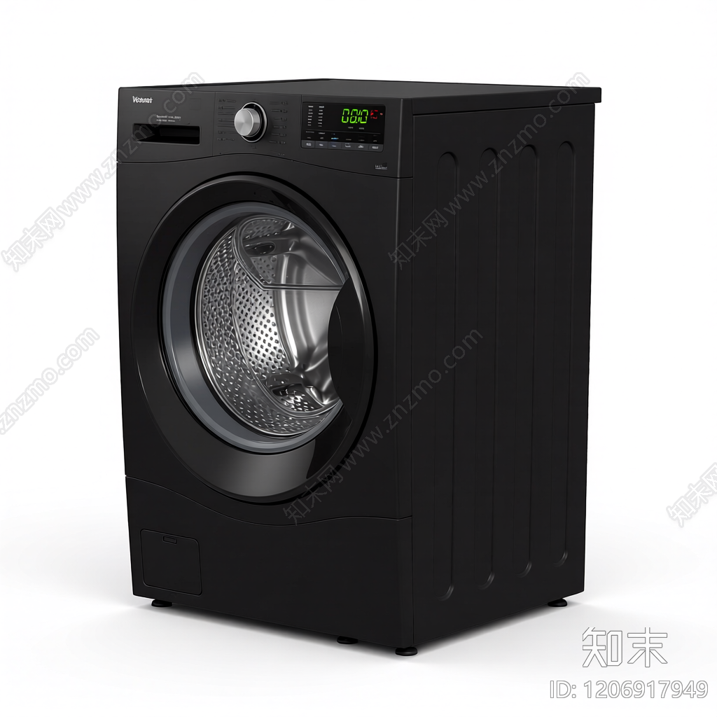 黑色滚筒烘干机3D模型下载【ID:1206917949】