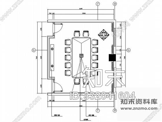 施工图重庆四星级现代简约酒店会议室室内装修施工图cad施工图下载【ID:532041604】