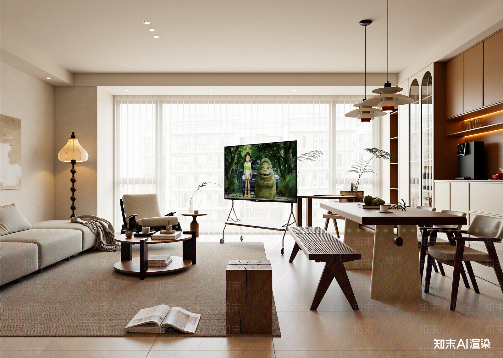 日式客餐厅3D模型下载【ID:1215092837】