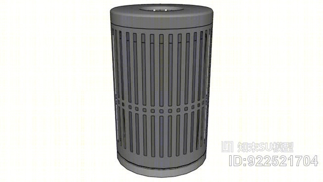 追逐公园顶部开放垃圾SU模型下载【ID:922521704】