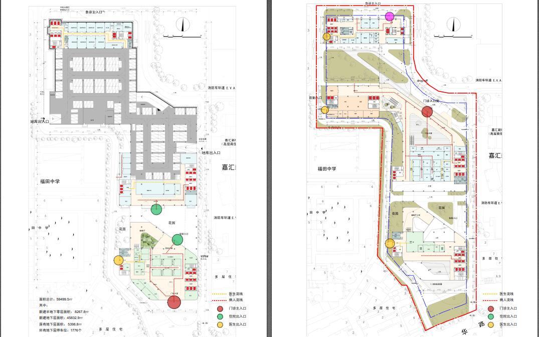 [广东]深圳某人民医院改造项目设计cad施工图下载【ID:151580179】