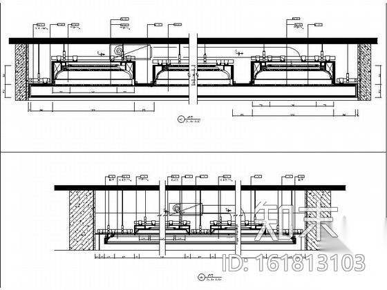 [北京]豪华欧式风格两层别墅室内装修施工图（含SU细部表...cad施工图下载【ID:161813103】