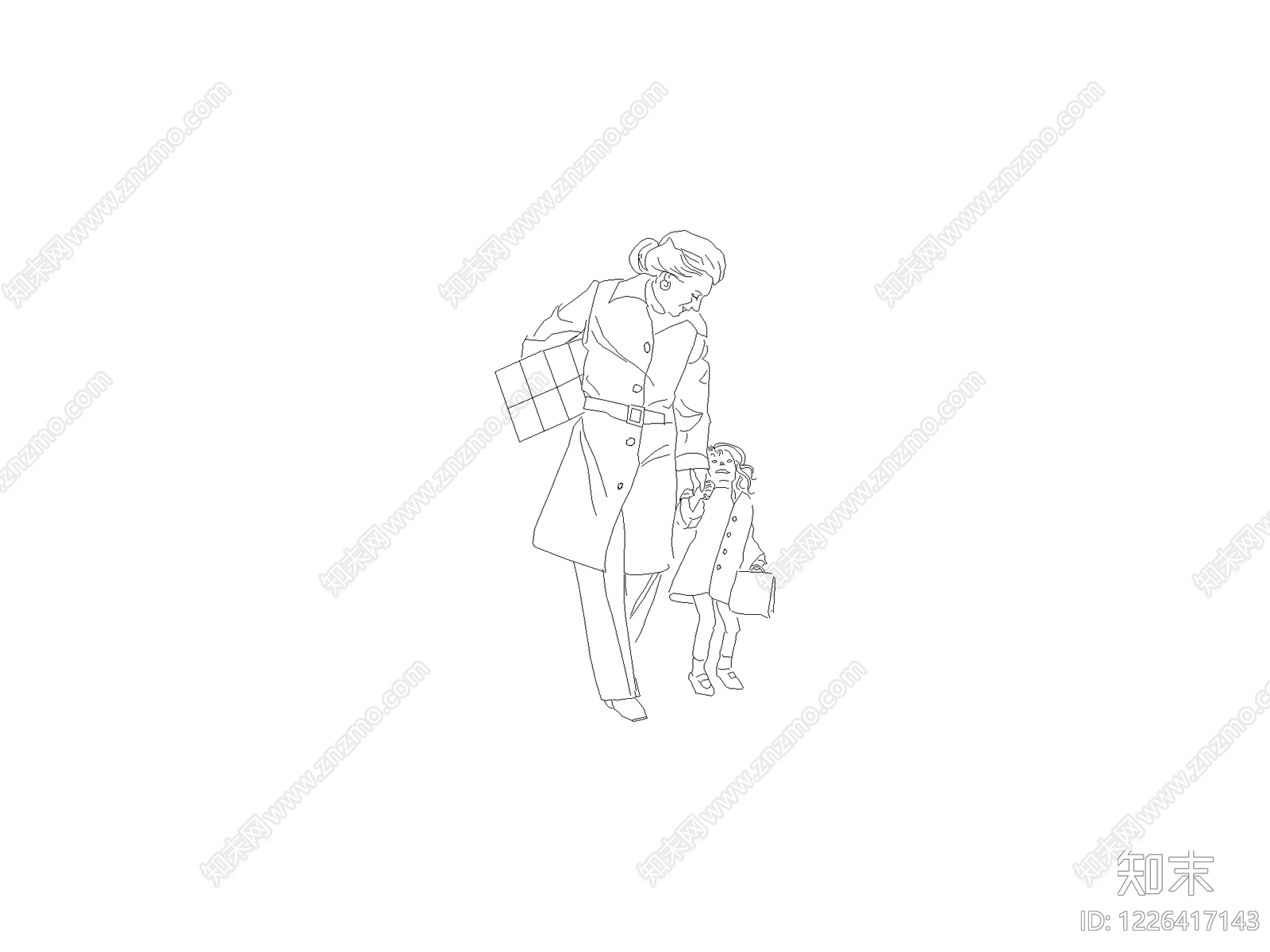 人物cad施工图下载【ID:1226417143】
