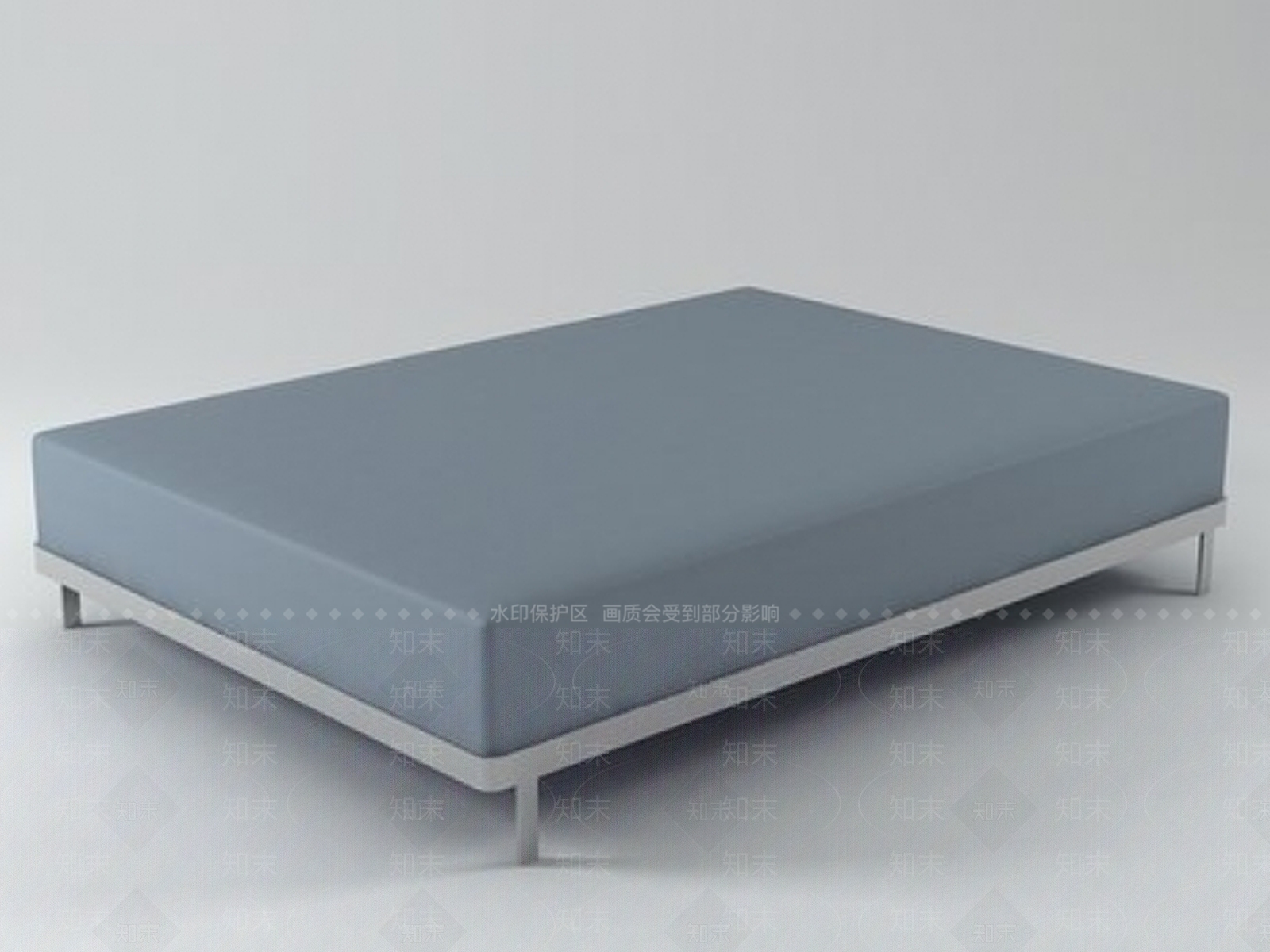 现代风格床垫3D模型下载【ID:178831189】