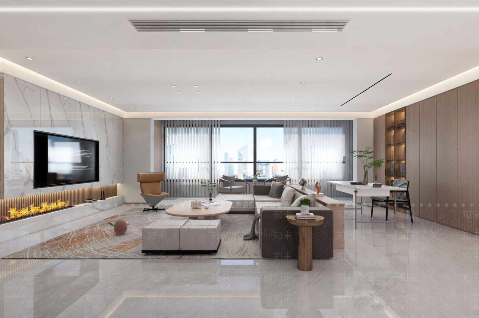 现代客餐厅3D模型下载【ID:1113647672】