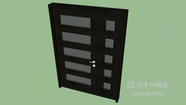 单开门SU模型下载【ID:47667902】