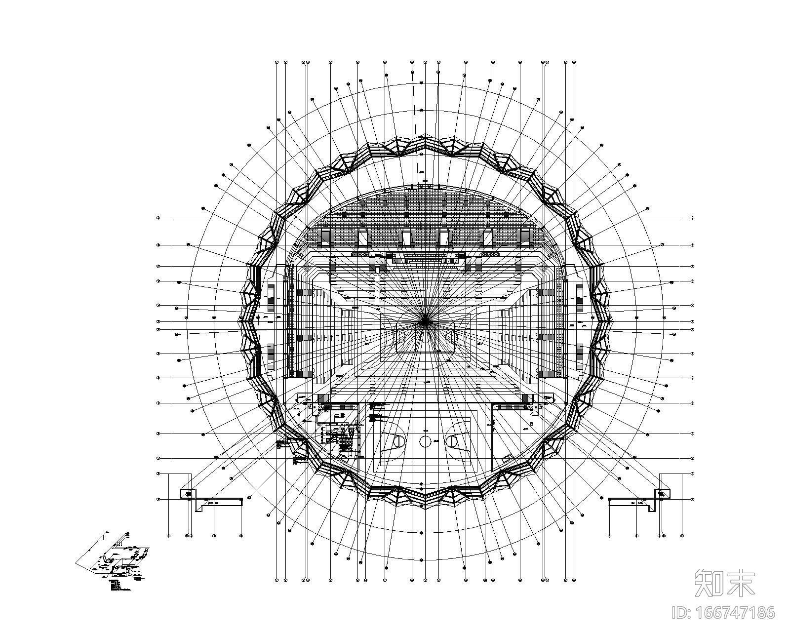 邵阳市体育中心工程_体育馆给排水施工图cad施工图下载【ID:166747186】