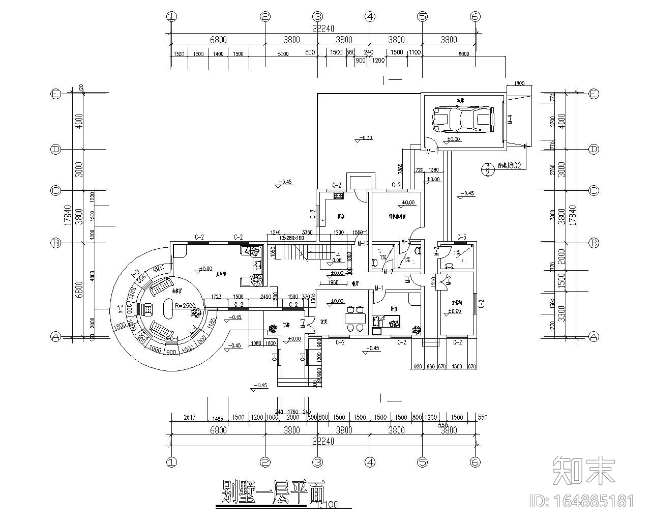 二层砖混小别墅结构施工图（CAD含建筑图）cad施工图下载【ID:164885181】