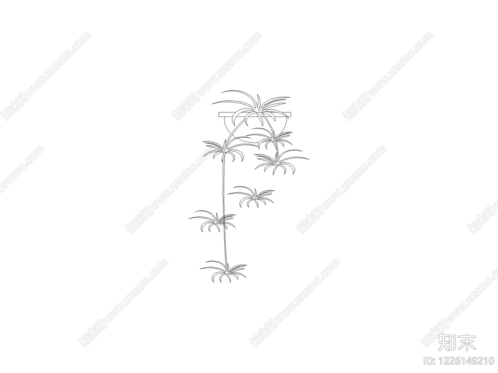 现代,新中式垂直绿化CAD图纸