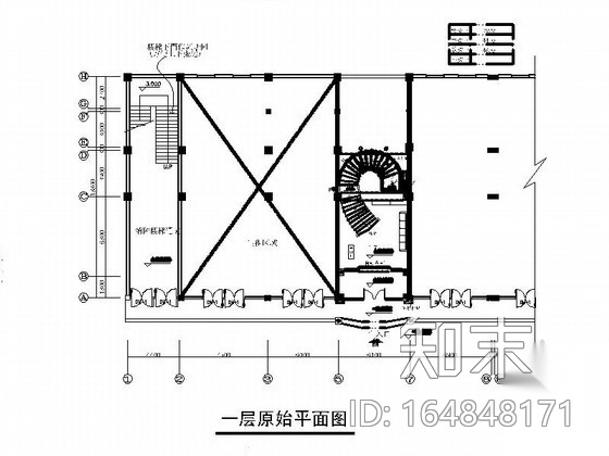 清静书吧室内装修图cad施工图下载【ID:164848171】