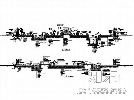 [河北]豪华会所景观规划设计施工图cad施工图下载【ID:165599193】