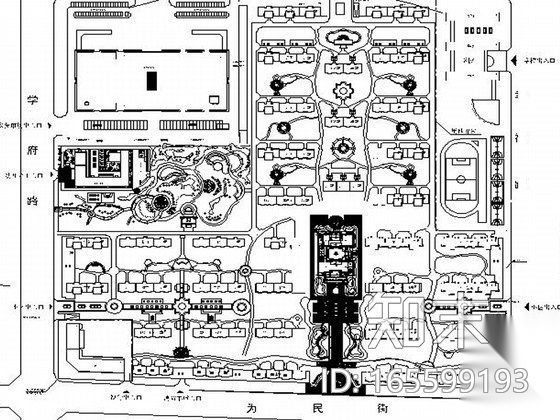 [河北]豪华会所景观规划设计施工图cad施工图下载【ID:165599193】