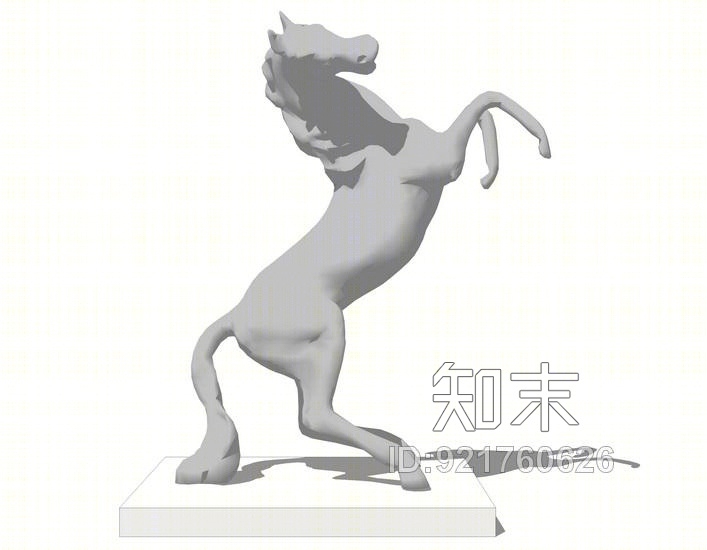 马摆件SU模型下载【ID:921760626】