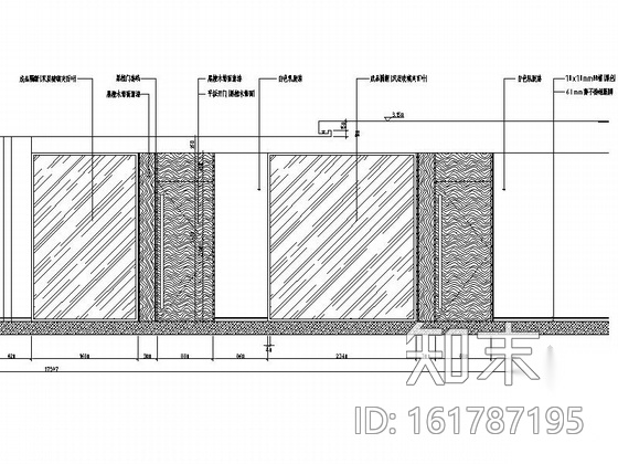 [上海]某大型服务中心现代办公楼室内设计cad施工图施工图下载【ID:161787195】