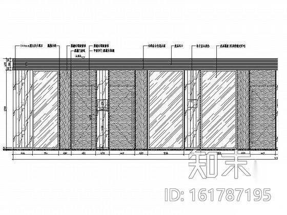 [上海]某大型服务中心现代办公楼室内设计cad施工图施工图下载【ID:161787195】