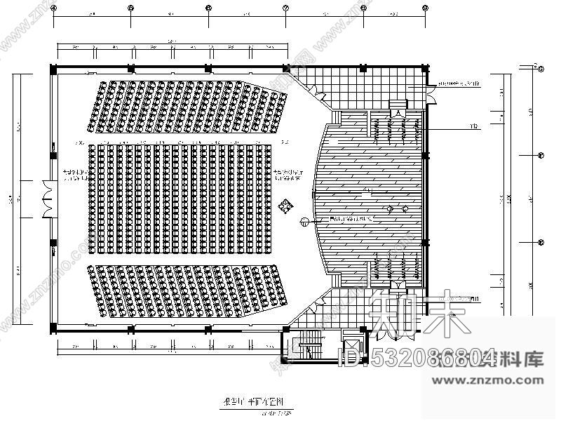 施工图山东某办公楼报告厅装修图施工图下载【ID:532086804】