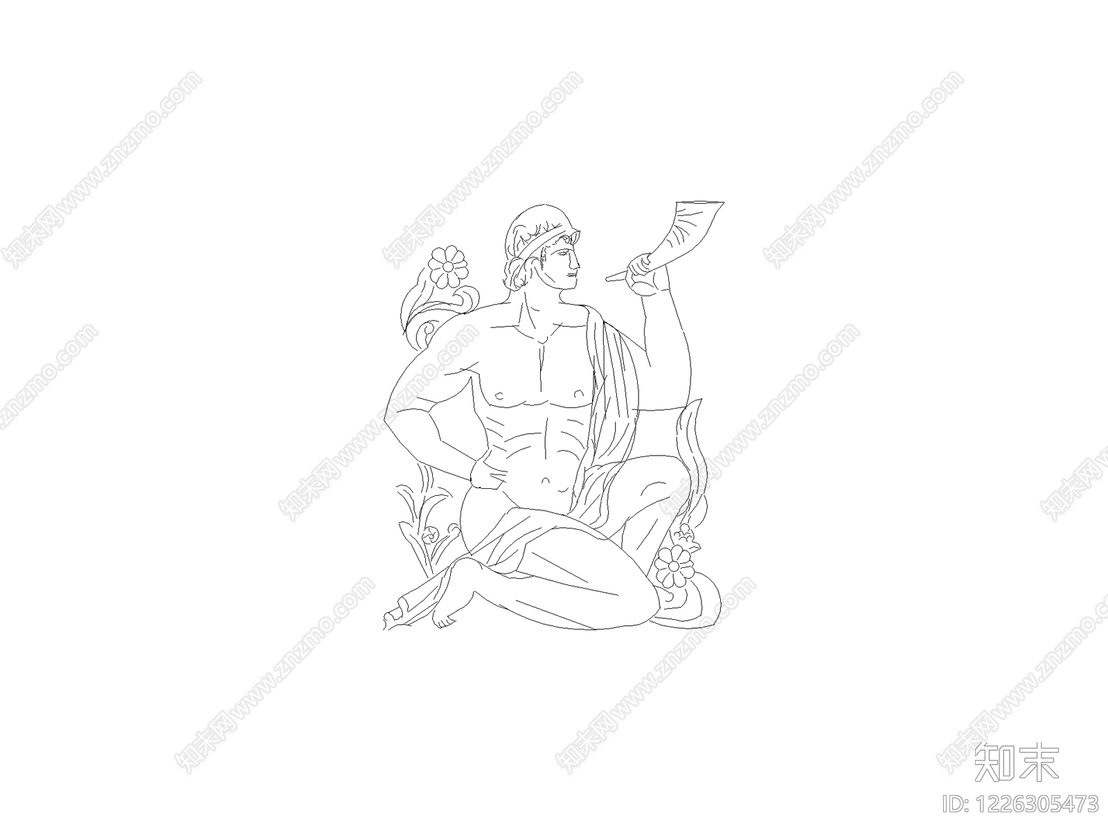 人物cad施工图下载【ID:1226305473】