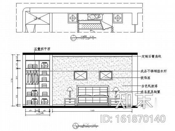 [独创]地知名地产风情三居室设计装修CAD施工图cad施工图下载【ID:161870140】