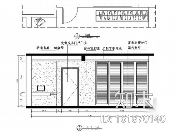 [独创]地知名地产风情三居室设计装修CAD施工图cad施工图下载【ID:161870140】