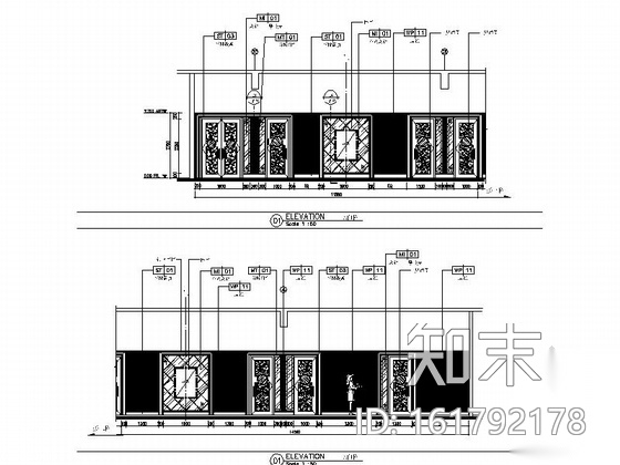 [保定]现代化集团型企业高档商务会所KTV室内装修施工图cad施工图下载【ID:161792178】