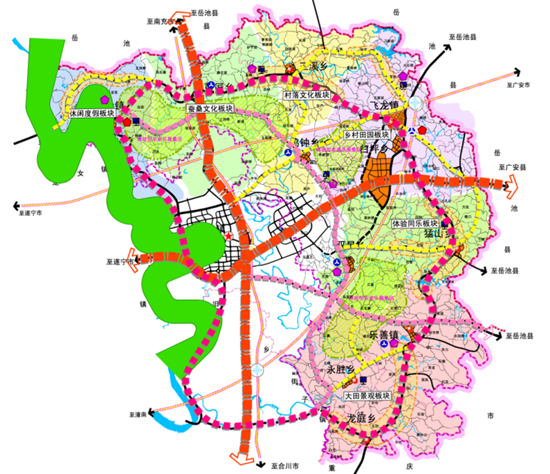 [四川]武胜县城乡统筹发展试验区规划文本cad施工图下载【ID:151723194】