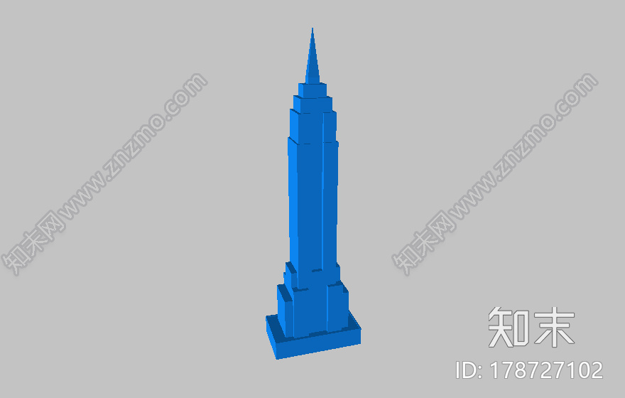 帝国大厦3d打印模型下载【ID:178727102】