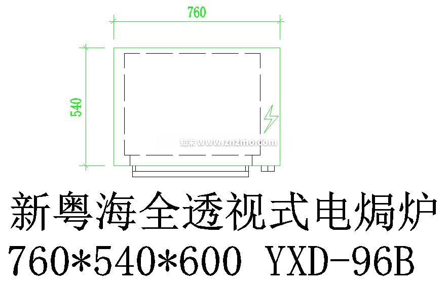 全透视电焗炉cad施工图下载【ID:181638157】