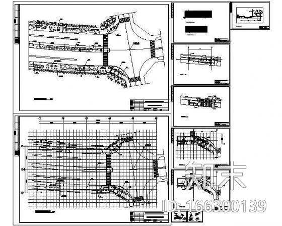 重庆金开示范段道路绿化施工图cad施工图下载【ID:166300139】