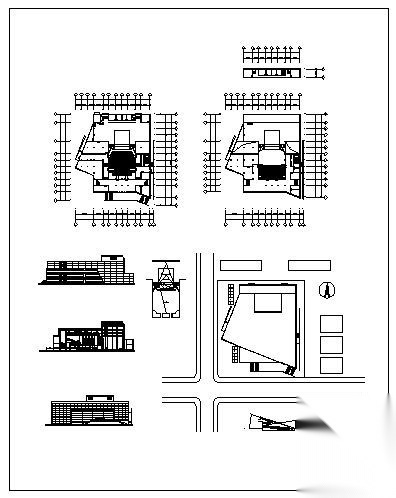 某市三层影剧院建筑方案图cad施工图下载【ID:151666120】