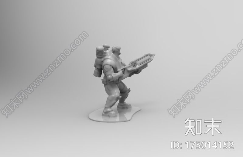 举枪士兵人像3d打印模型下载【ID:175014152】