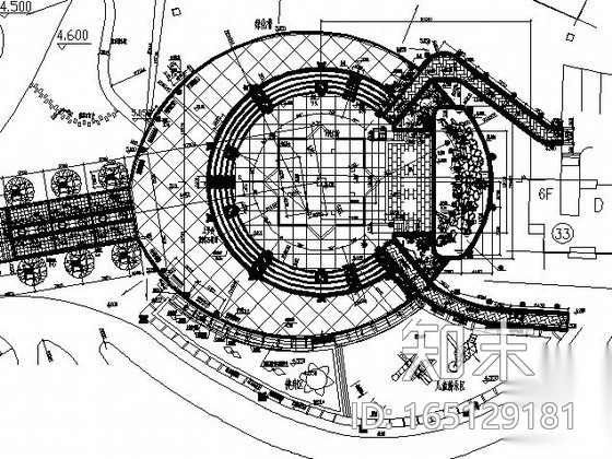某居住区中心广场景观设计施工图cad施工图下载【ID:165129181】