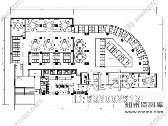 施工图福建文艺范混搭风精致餐厅室内施工图含效果图cad施工图下载【ID:532002513】